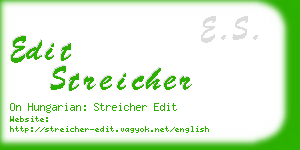 edit streicher business card